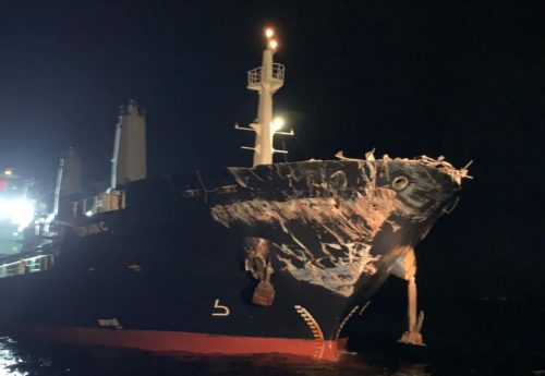 Two cargo ships collided in Ahırkapı, Türkiye and safely anchored by Shipping Telegraph