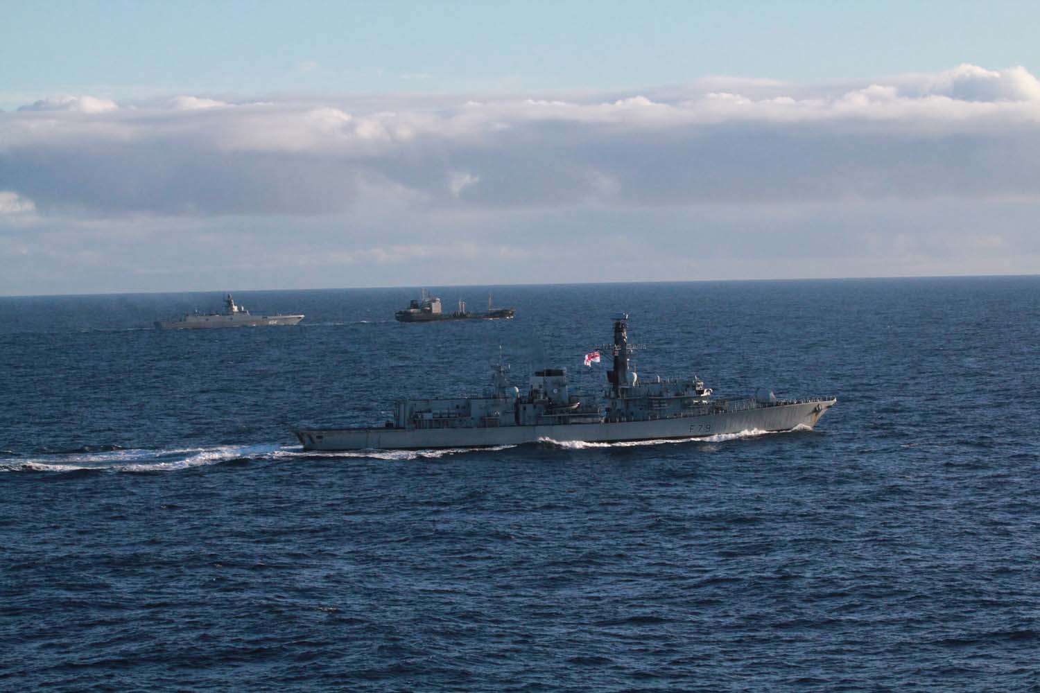 Royal Navy Tracking Russian Warship in the North Sea Sailing Close to UK by Shipping Telegraph