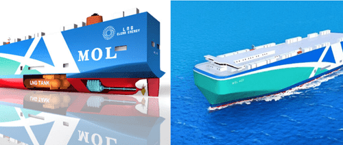 Japan´s Mitsui O.S.K. Lines reveals more details on its LNG-Fueled Car Carriers by Shipping Telegraph