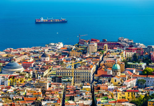 View of the historic centre of Napoli - Italy