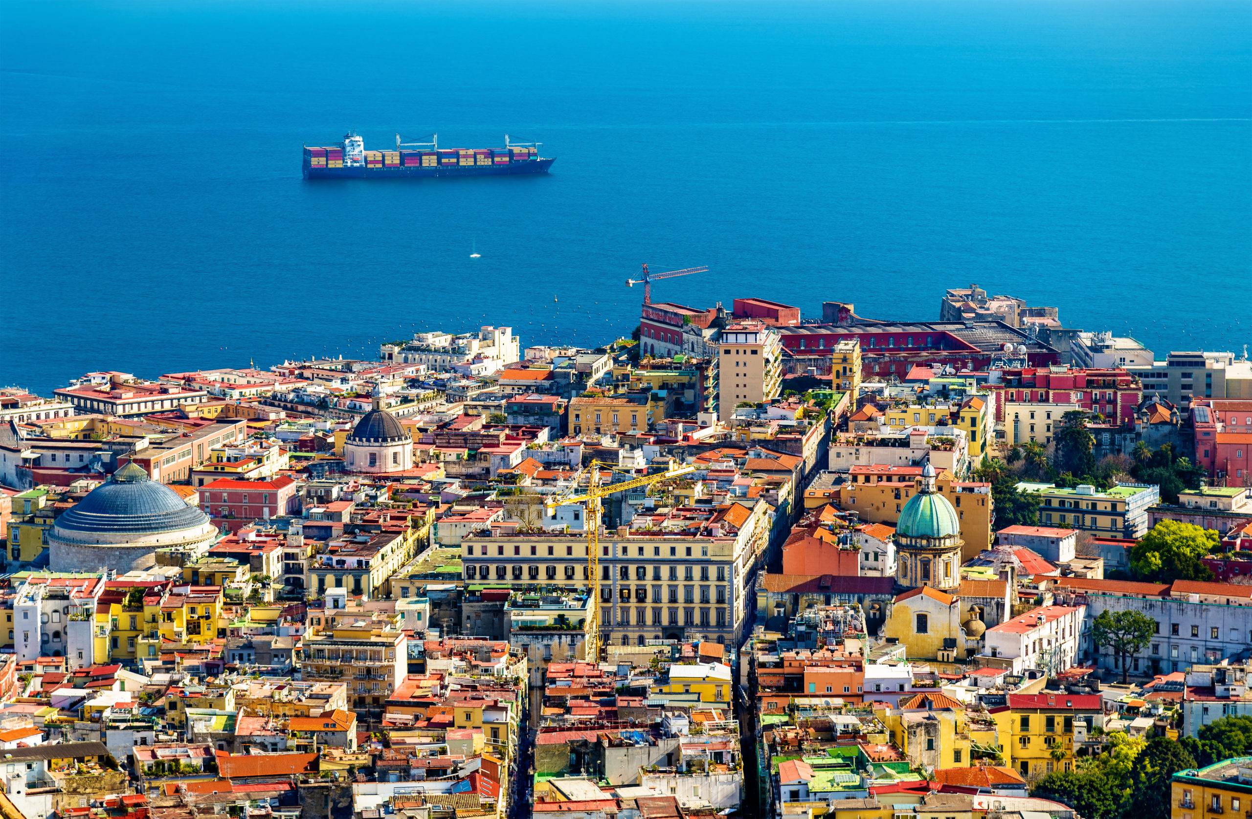 View of the historic centre of Napoli - Italy