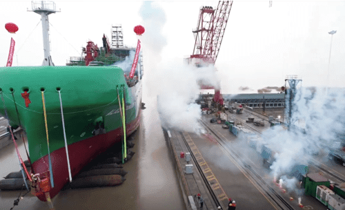 Fratelli Cosulich Christened and Launched Bunker Tanker “Alice Cosulich”