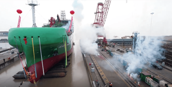 Fratelli Cosulich Christened and Launched Bunker Tanker “Alice Cosulich”
