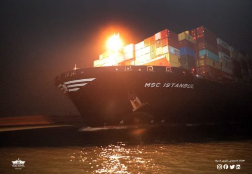 MSC Container Ship Loses 46 Boxes Overboard in Bad Weather by Shipping Telegraph