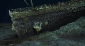 Scanned photo of the Titanic