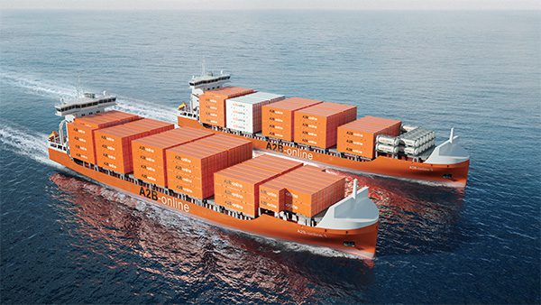 A2B-online Replaces Older Tonnage with a Pair of Newbuild Containerships