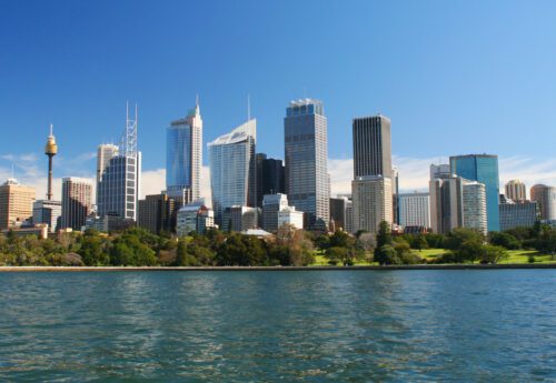 Skyline of Sydney in Australia