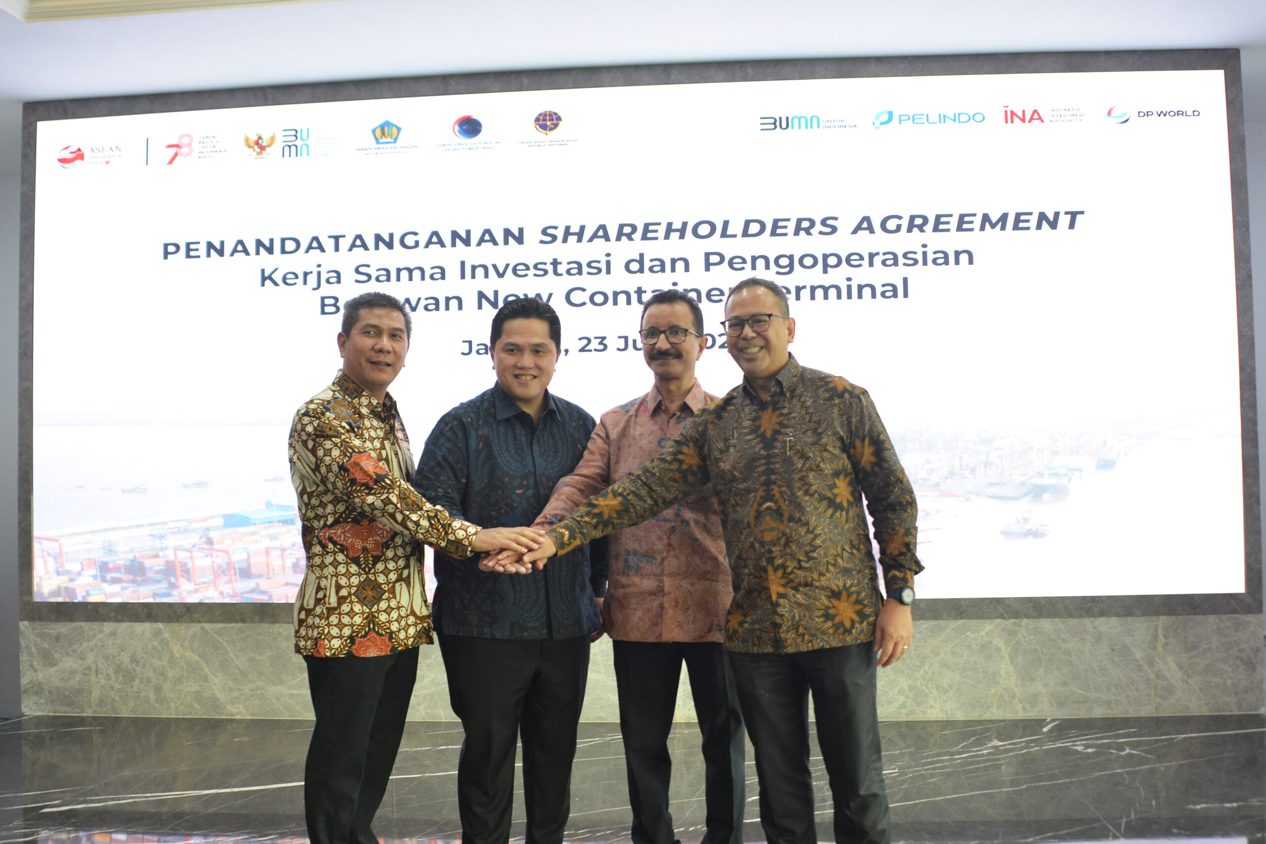 Belawan New Container Terminal agreement signed