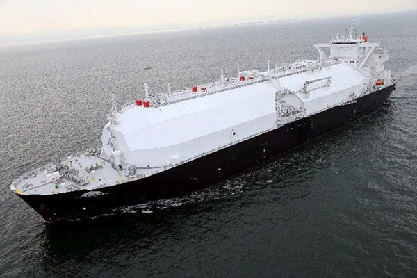 "LNG Venus" an LNG Carrier owned by Mitsui O.S.K. in Japan
