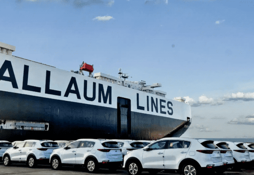 Sallaum Line vessel in port