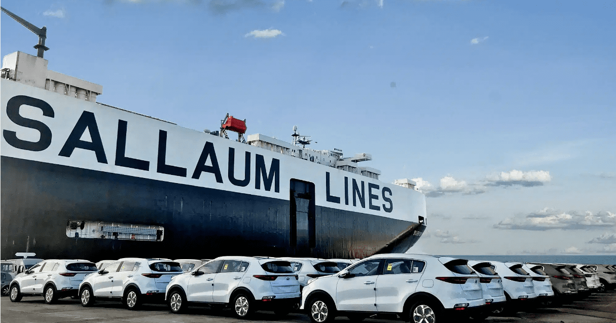 Sallaum Line vessel in port