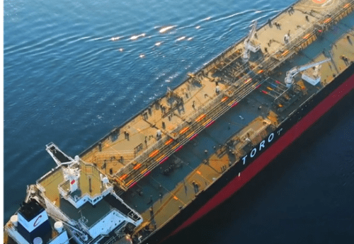 Toro Corp. owned tanker sailing in ballast