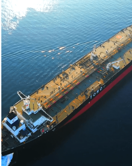 Toro Corp. owned tanker sailing in ballast
