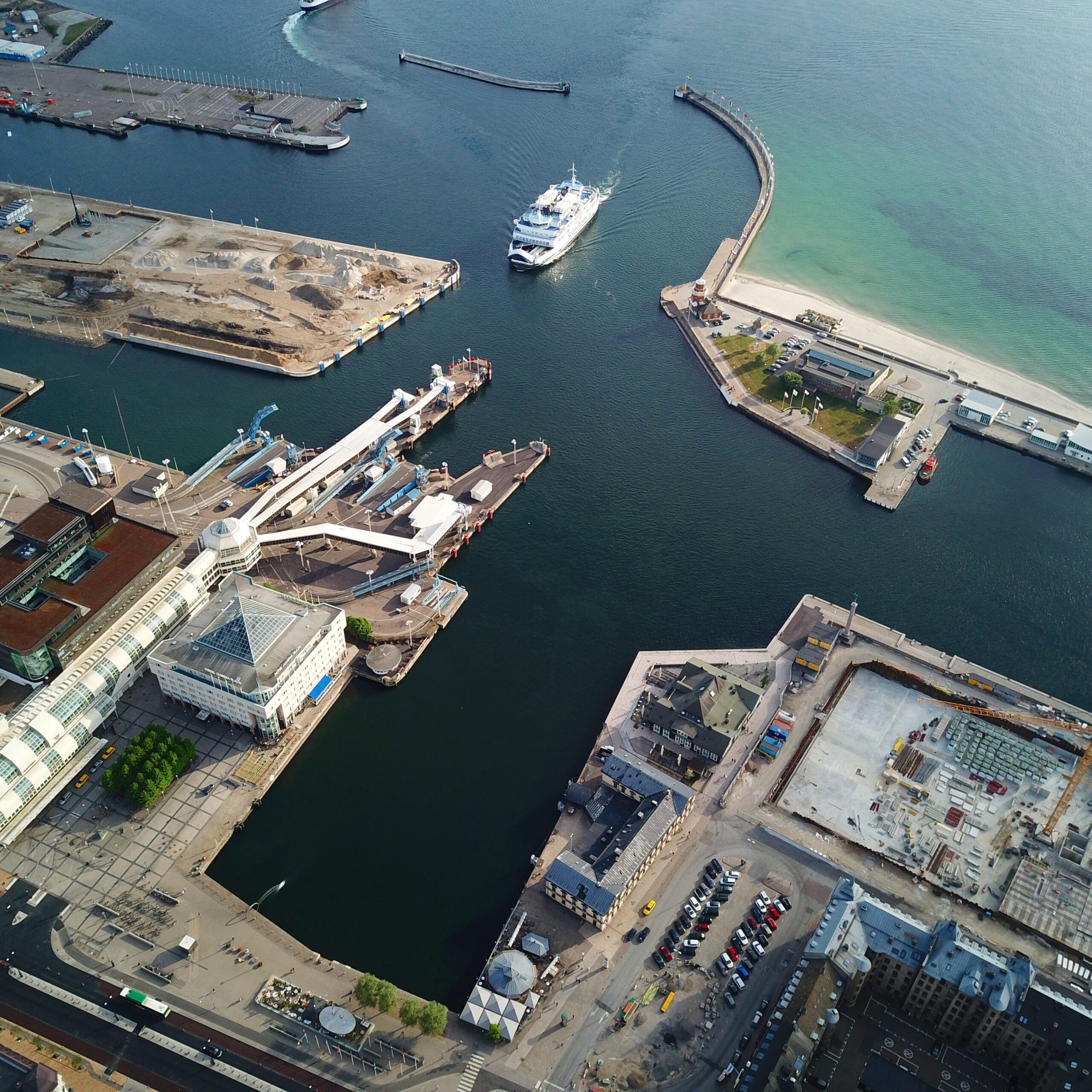 Port of Helsingborg areal view