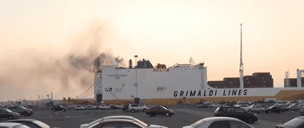 Two Firefighters Dead after fire aboard Grimaldi Ship in Port Newark