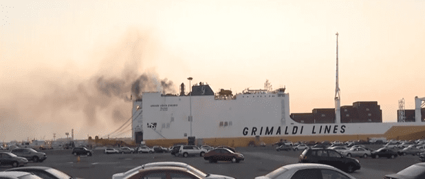 Two Firefighters Dead after fire aboard Grimaldi Ship in Port Newark ...