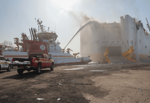 Fire Aboard Grimaldi Ship: New Jersey in mourning as investigation continues