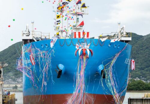 LNG bunkering vessel KEYS Azalea launching