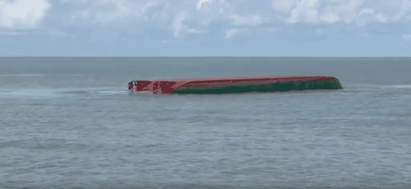 Nine seafarers reported missing after cargo ship capsizes in Malaysia