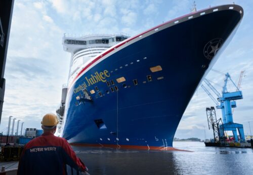 Meyer Werft Floats Out the Cruise Ship Carnival Jubilee