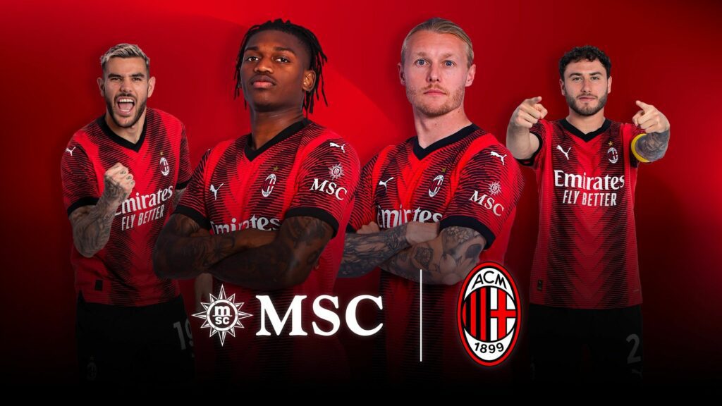 MSC Cruises Becomes New Sleeve Partner of AC Milan