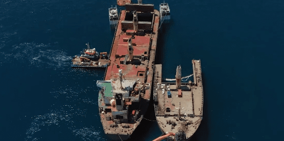 Gibraltar: Wrecked OS 35 Bulker Clearance Operations Underway