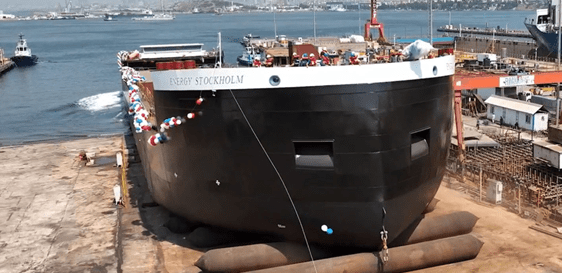 LNG Shipping owner launches inland LNG bunker barge chartered by Shell