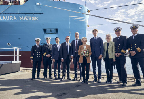 Historic Moment: Laura Mærsk Green Methanol-Powered Containership Ceremony