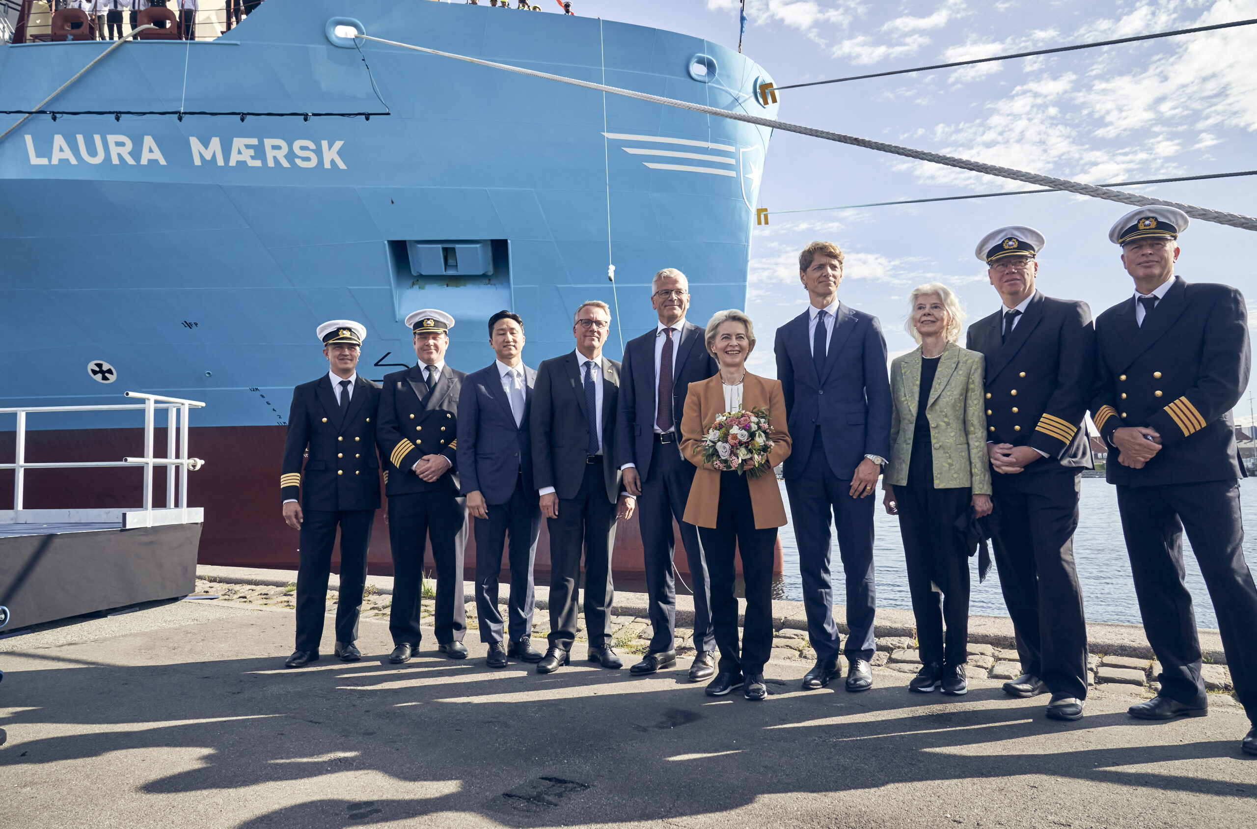 Historic Moment: Laura Mærsk Green Methanol-Powered Containership Ceremony