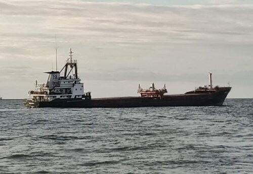 Sea mine suspected as explosion hits cargo ship close to Ukraine border