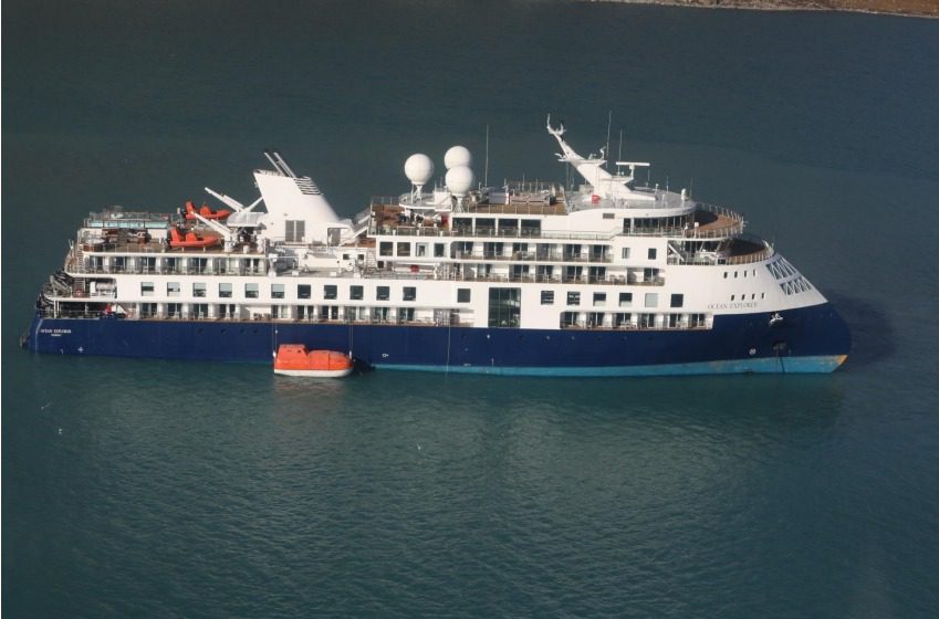 Cruise Ship ‘Ocean Explorer’ with 206 people Aground in Greenland