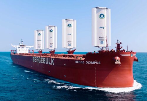 Berge Bulk Unveils the World’s Most Powerful Sailing Cargo Ship