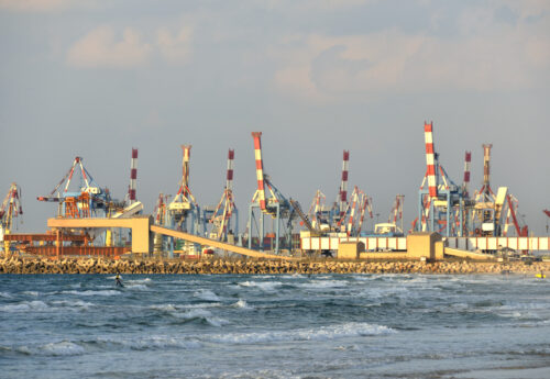 Ashdod port, Israel.