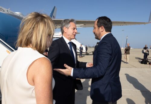 Blinken discussed maritime aid corridor to Gaza With Cyprus President