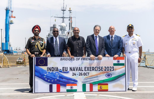 EU and India carry out joint naval exercise in the Gulf of Guinea