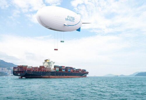 Airships Used to Fly Large Cargo from Ships to Remote Areas