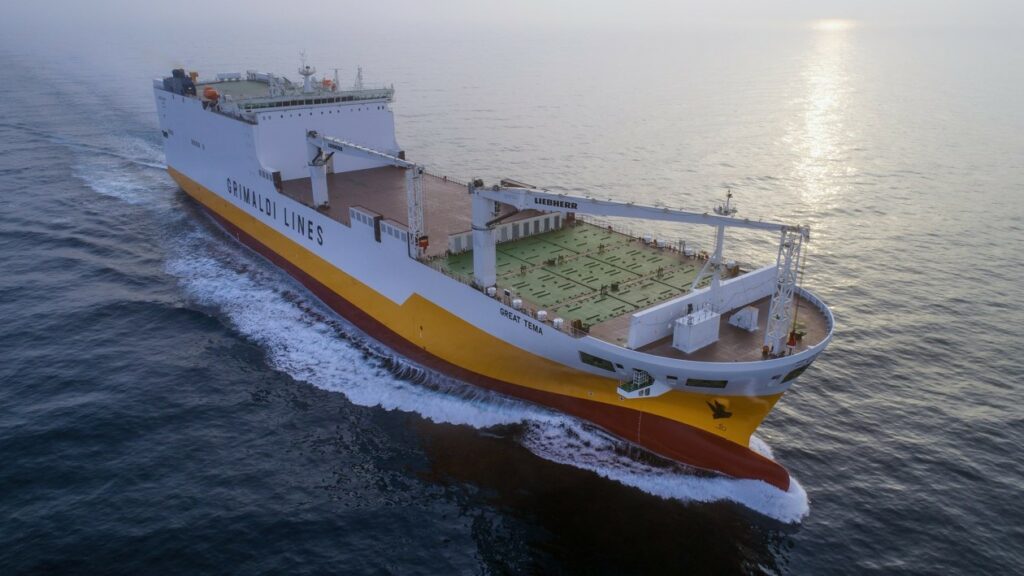 Neapolitan group Grimaldi adds "G5"- class multipurpose ro-ro ship to fleet