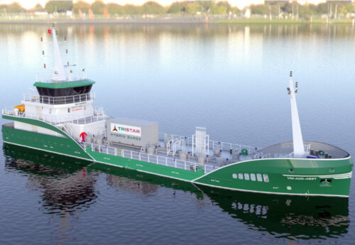 Tristar electric newbuild bunkering vessel