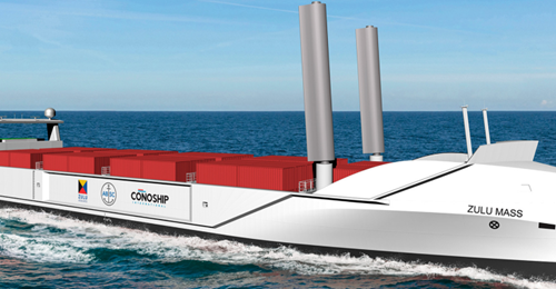 Belgian firm unveils zero-emission autonomous short sea container design