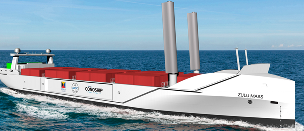 Belgian firm unveils zero-emission autonomous short sea container design