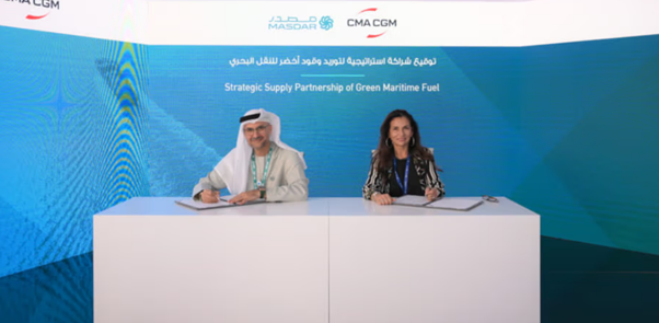 CMA CGM and Masdar ink strategic deal on green fuels