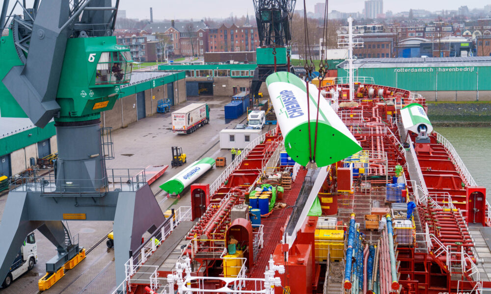 Chemship ship the world’s first chemical tanker fitted with wind sails