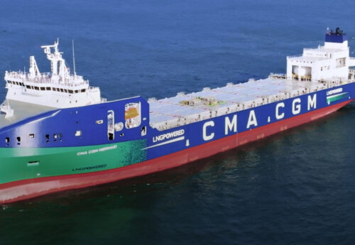 First boxship of 10-ship LNG series delivered to CMA CGM