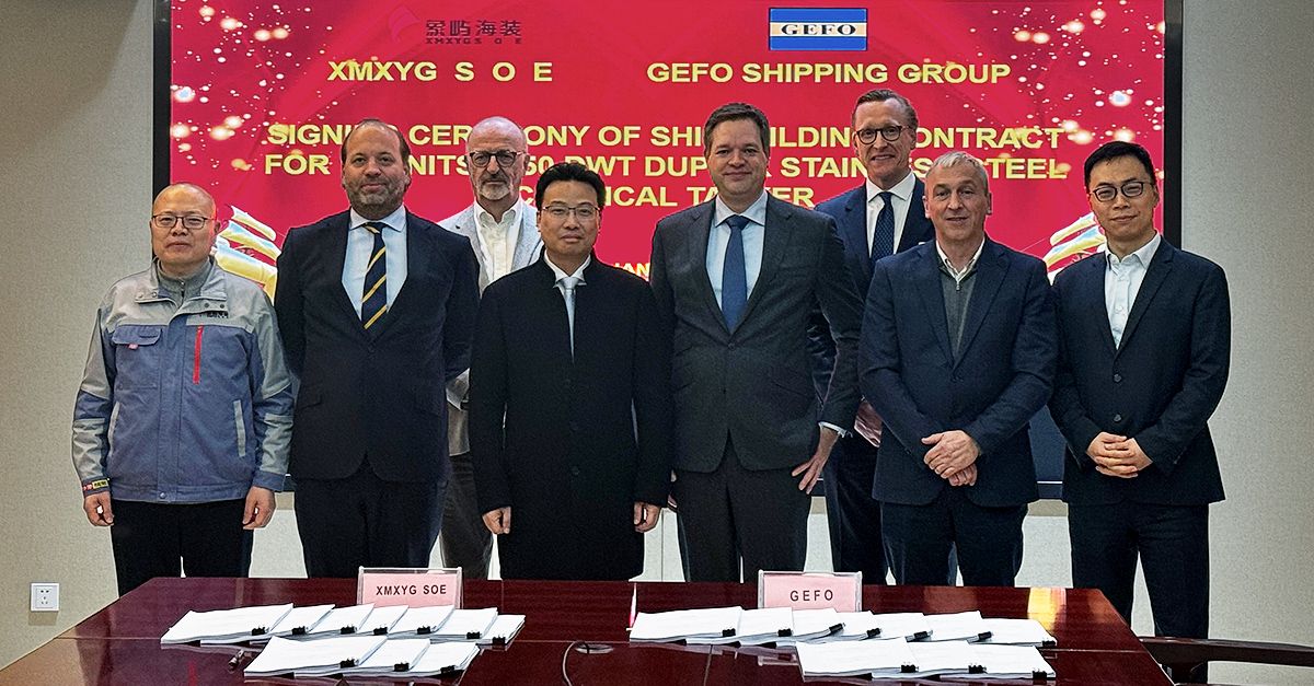 Gefo signs newbuilding contract of 10 x 3850 tankers