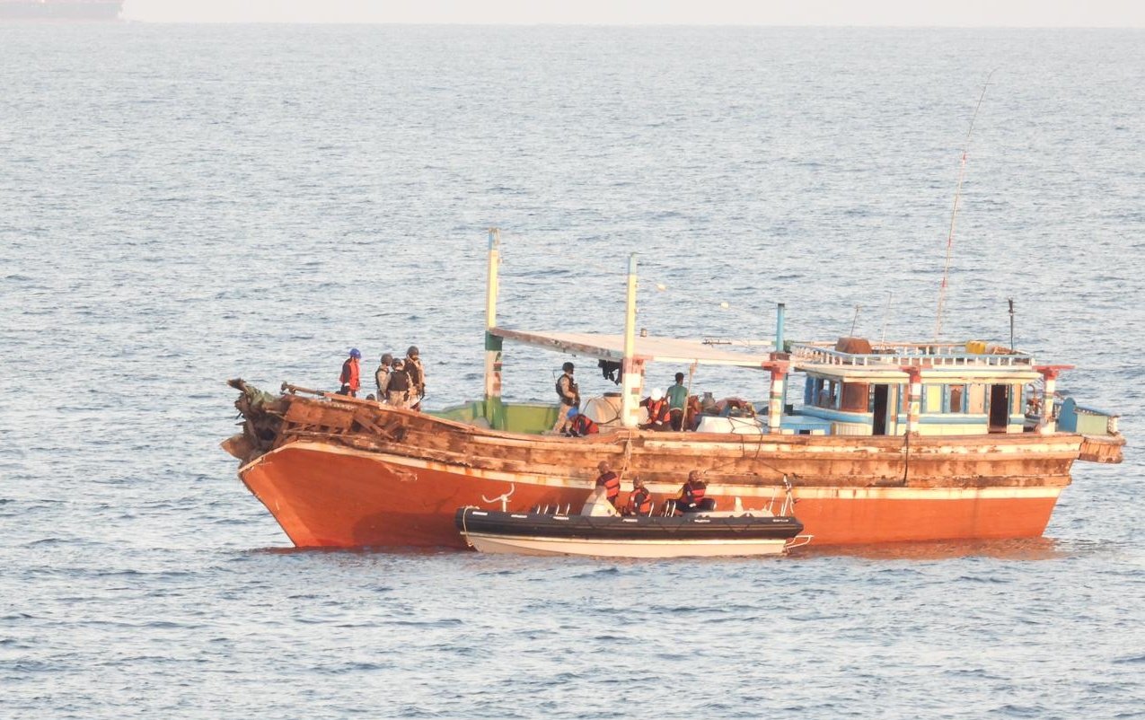 Indian Navy Assist Iranian FV Struck by Merchant Ship