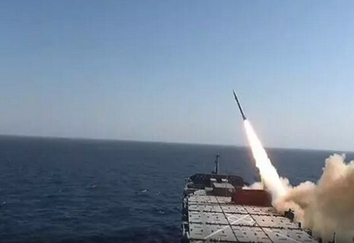 Watch: Iran’s IRGC Warship Fires Long-Range Ballistic Missile