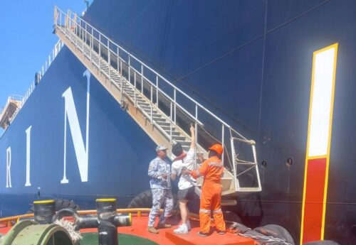 PCG helps injured Korean crew member of an LNG tanker