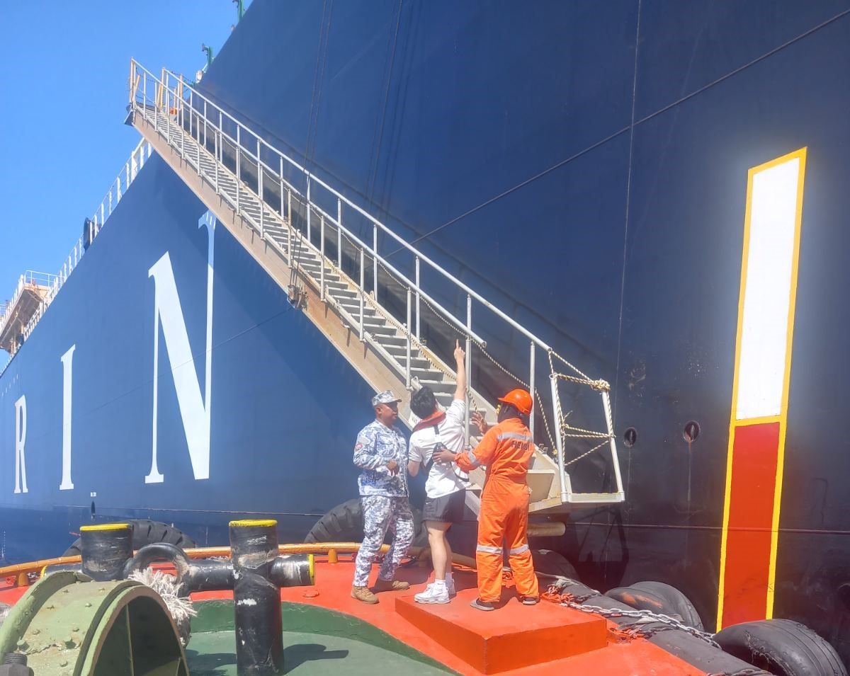PCG helps injured Korean crew member of an LNG tanker