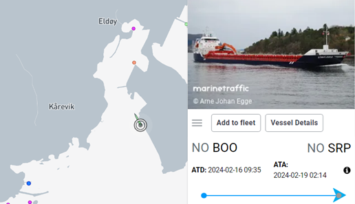 General Cargo ship Stavfjord ran aground in Norway