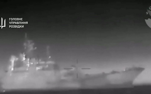 Russian landing ship Caesar Kunikov sunk off Crimea, claims Ukraine
